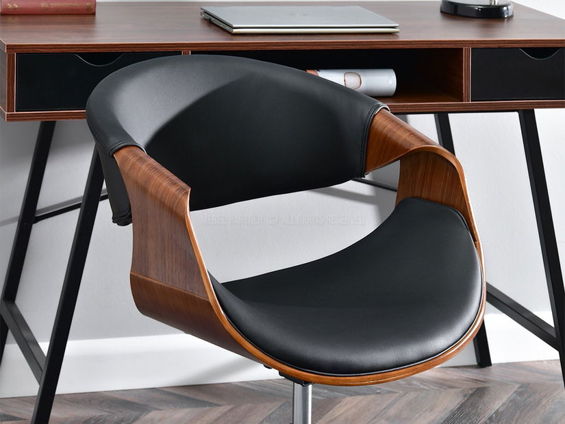 Stolica Rapido (tamni orah + crna)