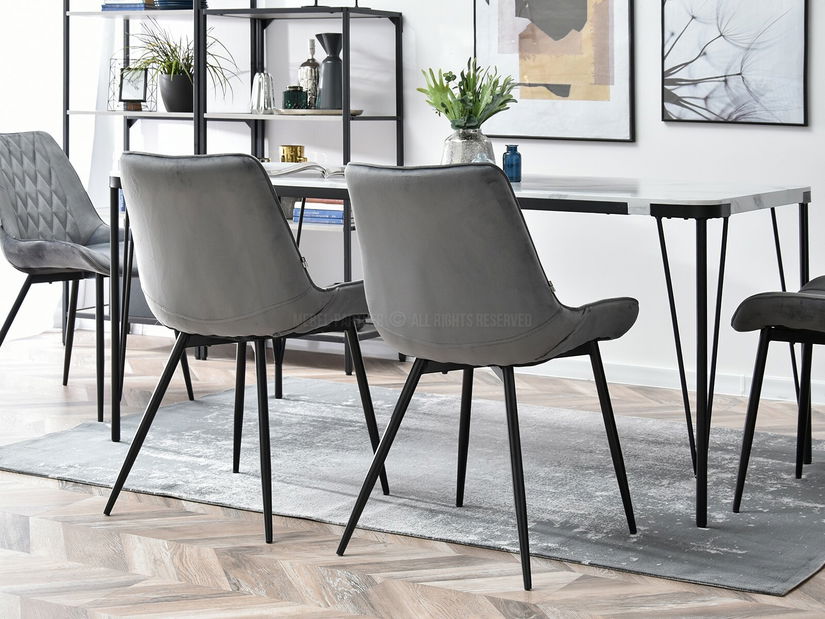 Stolička Aron (sivá + čierna)