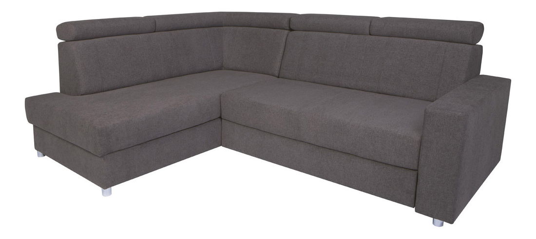 Rohová sedačka BRW Lone RECBK.2F (sivá) (L)