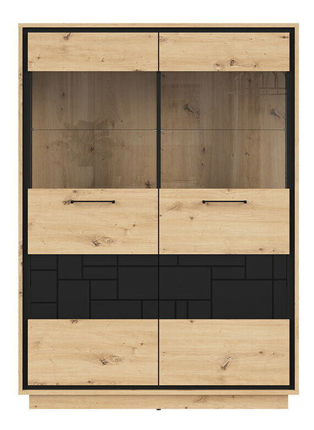 Vitrin Pont REG2W (artisan tölgy + matt fekete) *kiárusítás