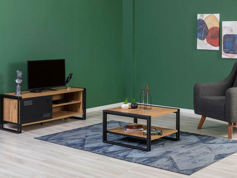 Súprava nábytku do obývacej izby Cosmopolitan 27 (atlantická borovica + čierna)