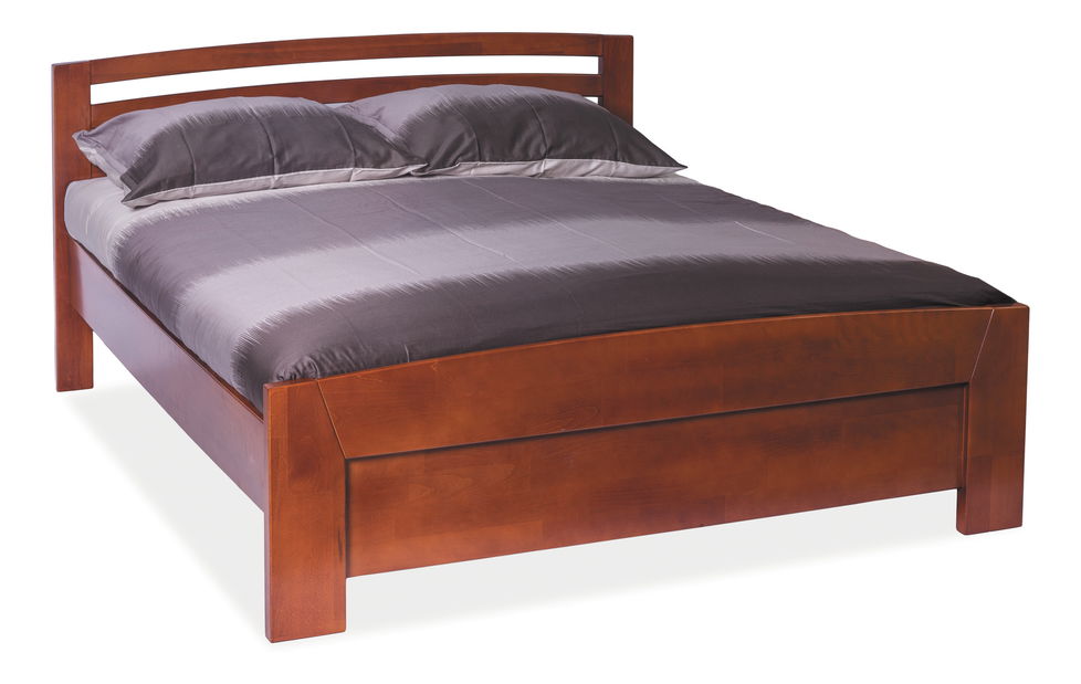 Pat matrimonial 160 cm Rondo (cireș antic) (cu somieră)