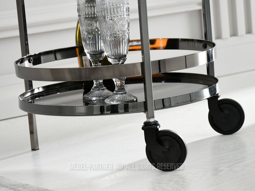 Măsuță de cafea Alfonzo (marmură neagră + negru)