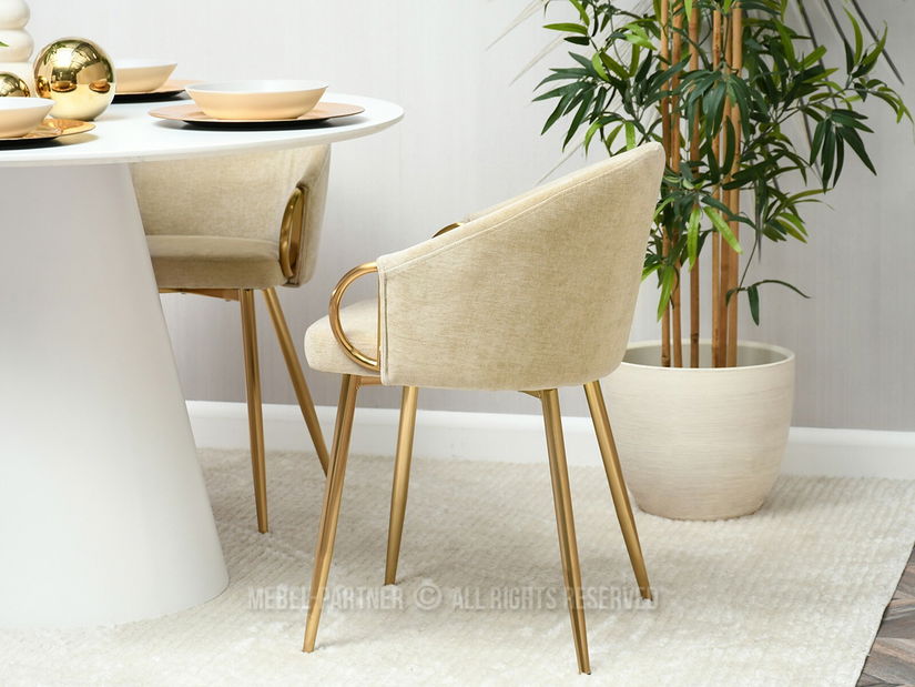 Scaun Carma K (crem + auriu)