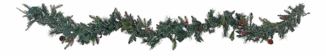 Vianočná girlanda 270 cm Whitney (zelená) (s osvetlením)