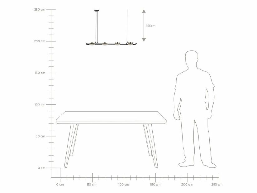 Viseća lampa Malza (crna + boja mesinga)