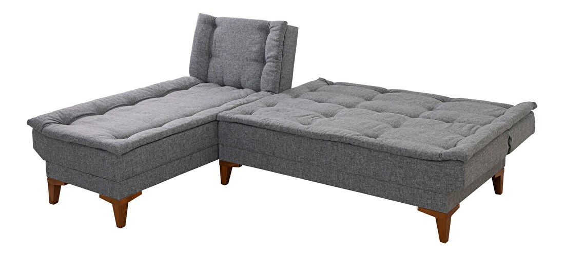 Kutna sofa na razvlačenje Syrma (tamnosiva) (L)