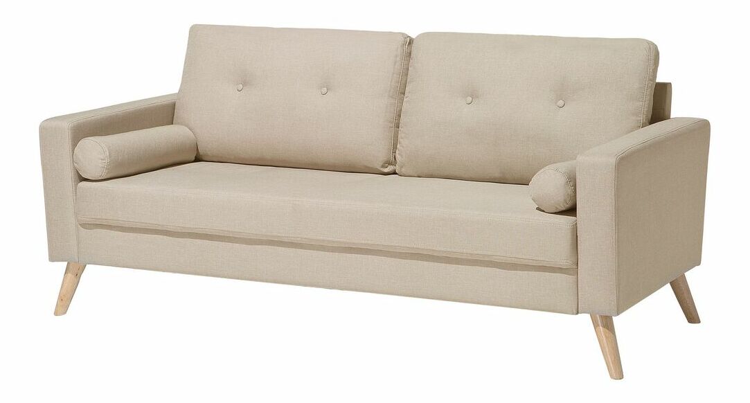 Canapea 2 locuri Kolding (bej deschis) 