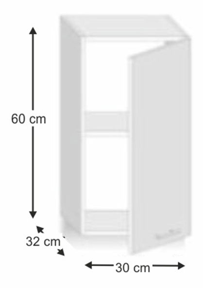 Gornji kuhinjski ormarić G30 Lilouse