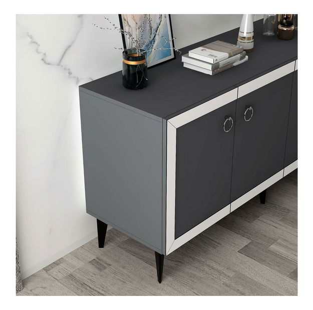 Skrinka Sotema 1 (antracit + biela) 