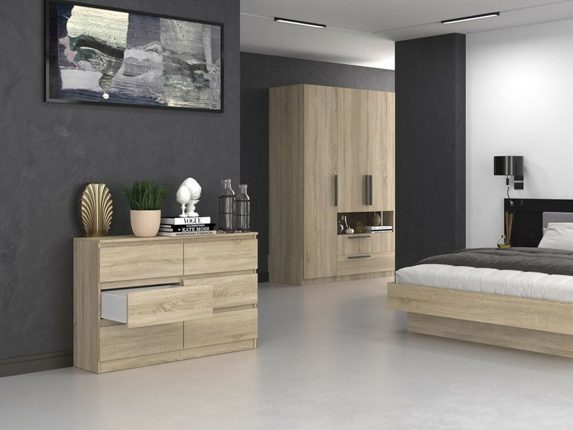 Komód Musecalo 6 120 (szonoma tölgy)