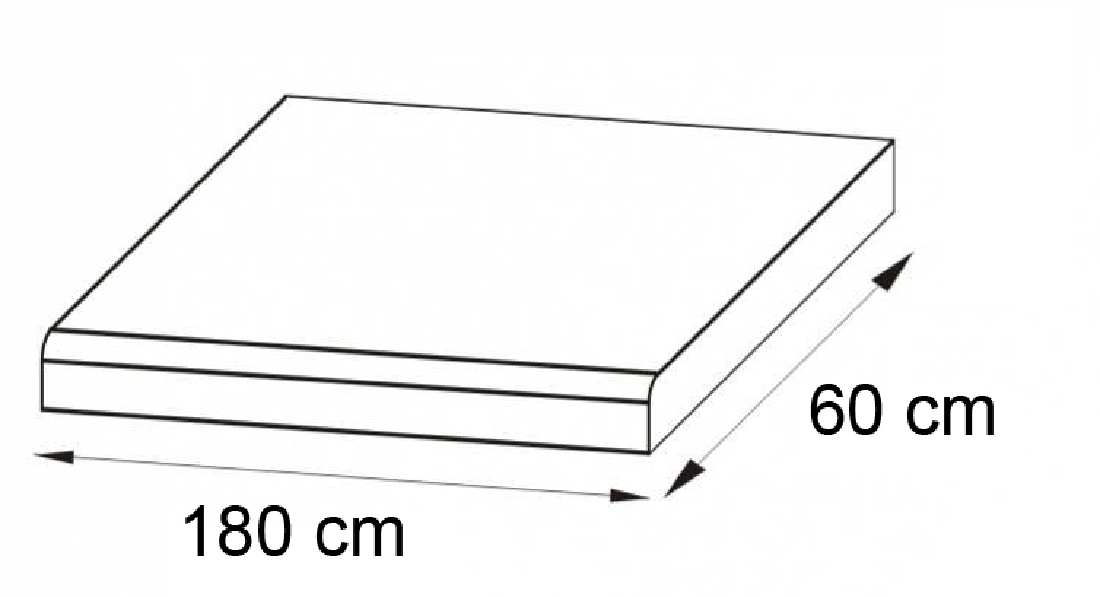 Konyha Line 260 cm szonoma tölgy + extra magasfényű fehér