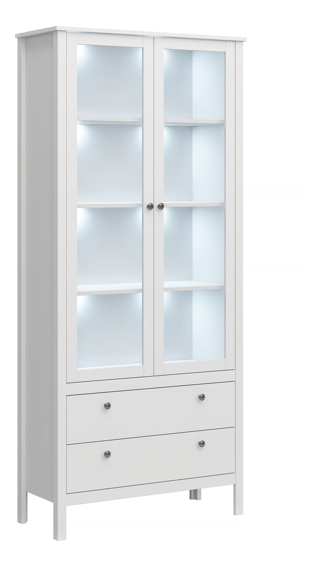 Vitrină Otis 2w2s (alb)