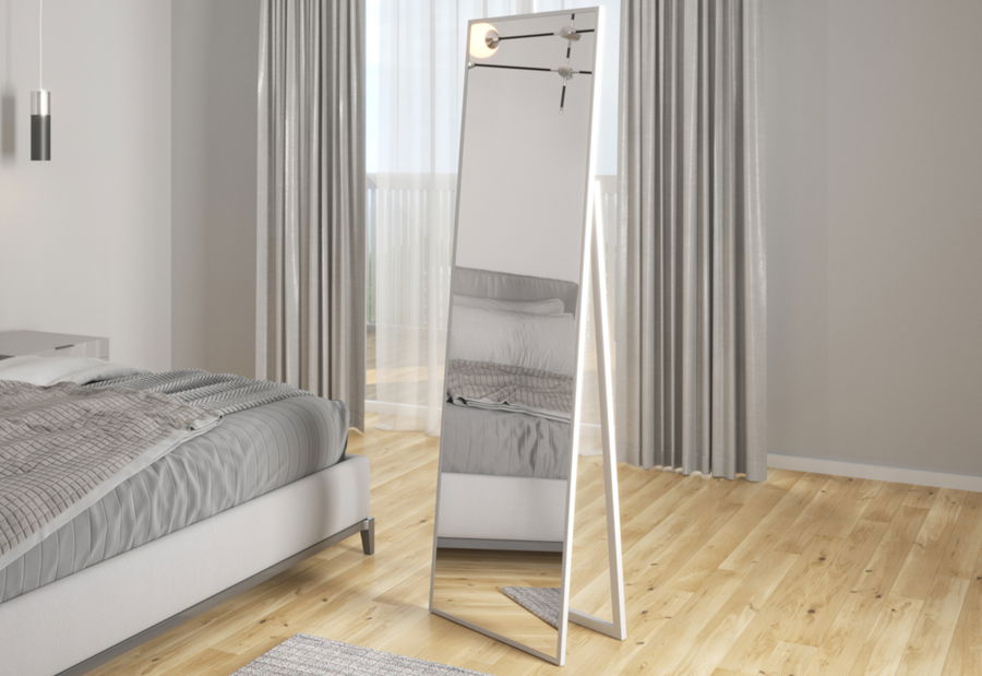 Samostojeće ogledalo Vella (bijela)