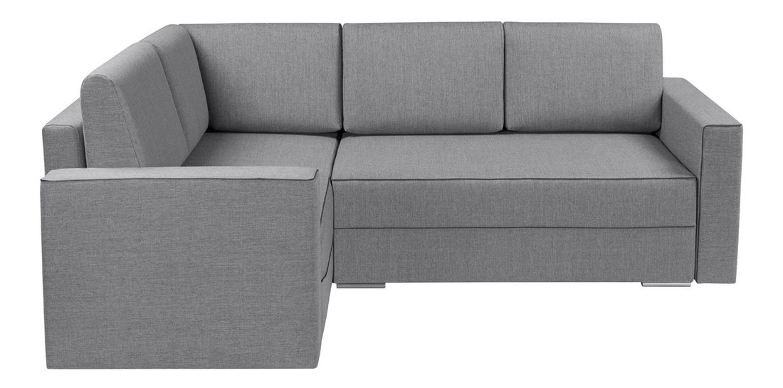 Rohová sedačka BRW Matt Lux 3DL.URC svetlosivá (L)