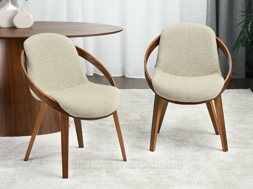 Szék Lila K (bézs + dió)