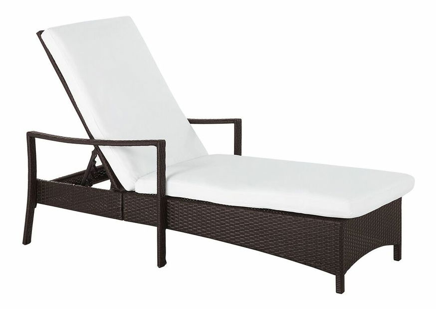Záhradné lehátko Varo (tmavohnedá)
