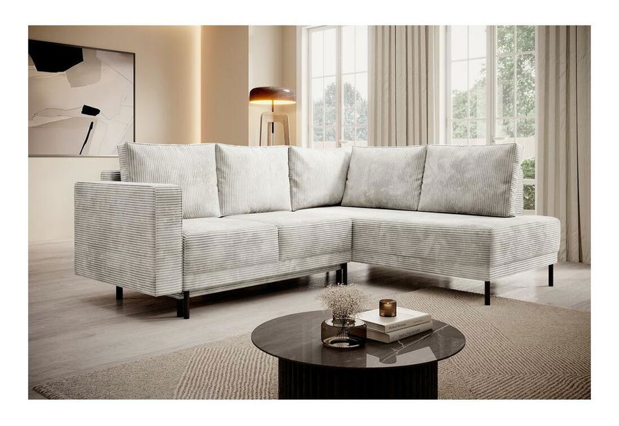 Colțar Rodriguez (D) (gri bej + negru)