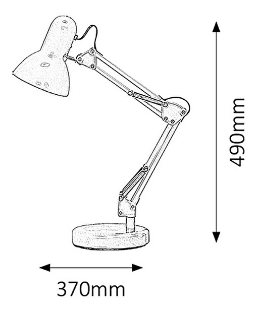 Stojanová lampa Samson 4213 (strieborná)