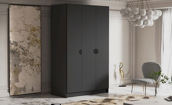 Ruhásszekrény Cama (fekete)