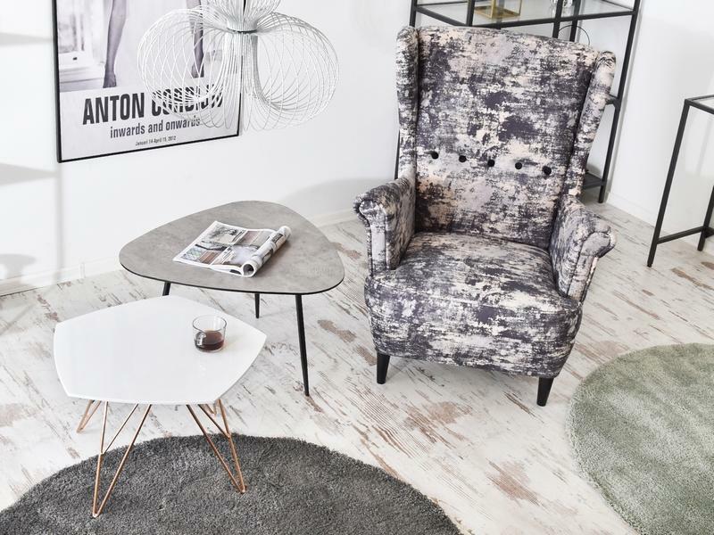 Măsuță de cafea Rossi Zest Xl (alb + negru)