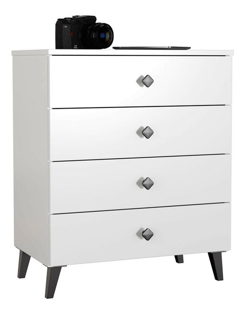 Komoda Mismisima (bijela + crna)