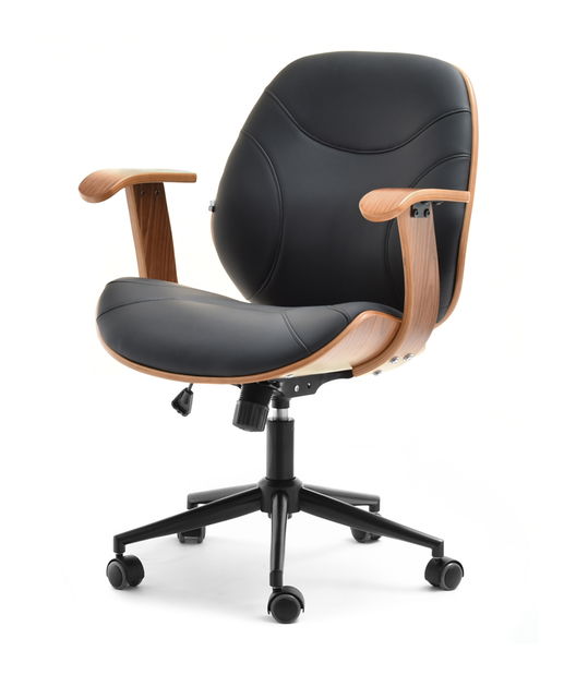 Stolica Raynold (tamni orah + crna)