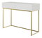Masă de toaletă Vertigo V3 (alb + auriu)
