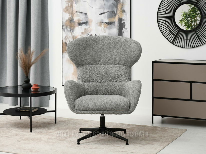 Fotelja Trudy (siva + crna)