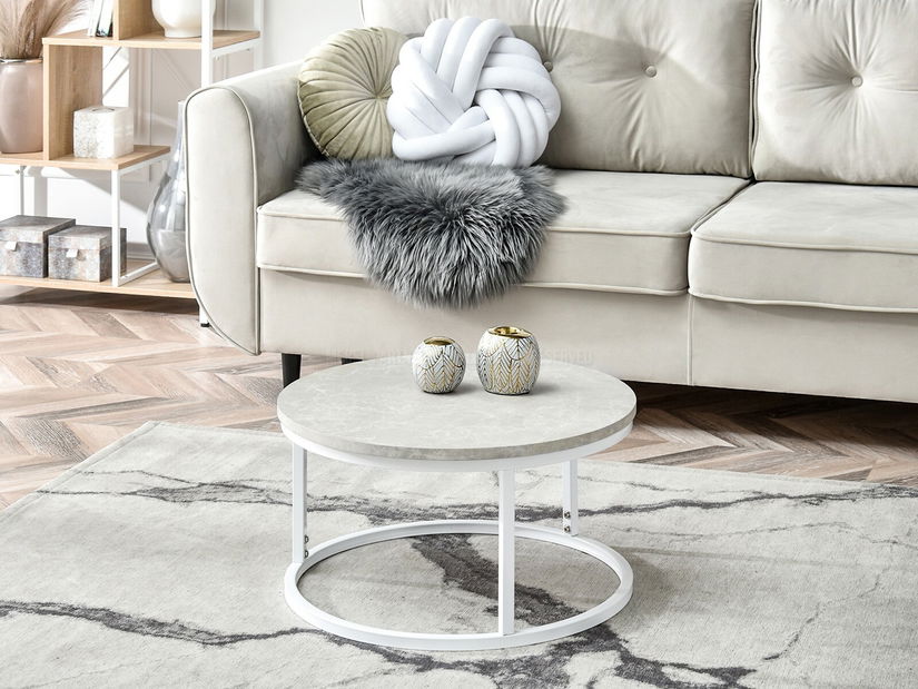 Konferenčný stolík Kolja Stolik S (sivá + biela)