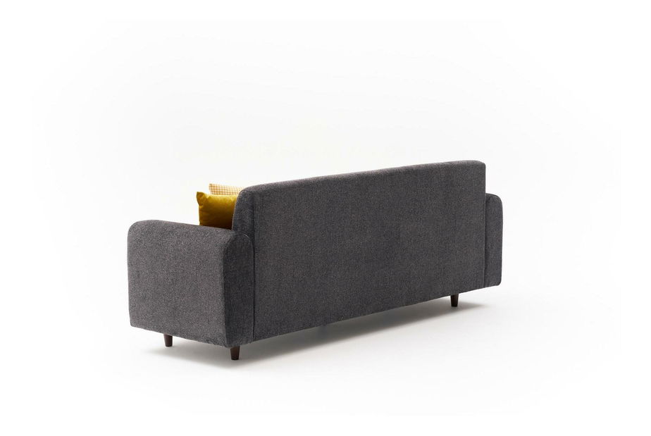 Canapea trei locuri Noyalepo C (antracit + Nuc)