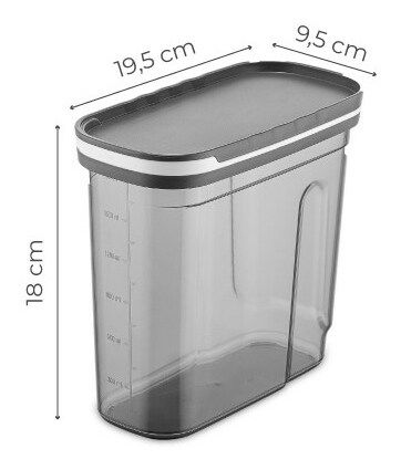 Set recipiente alimente (2 buc.) Berto 12 (antracit)