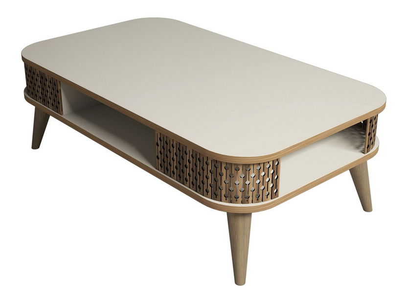 Dohányzóasztal Essex (krém)