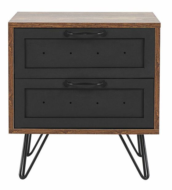 Nočný stolík Aiping (tmavé drevo)