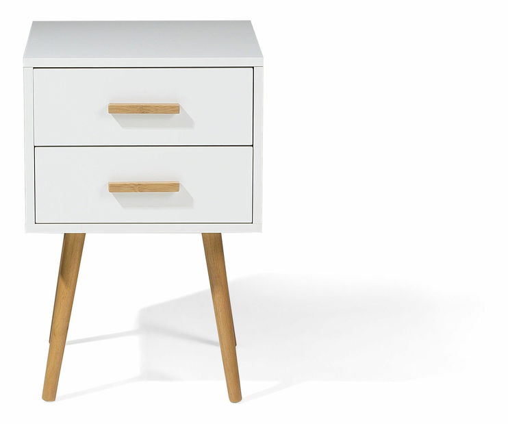 Éjjeliszekrény Alberta (fehér) kisebb (2 fiókkal) *kiárusítás