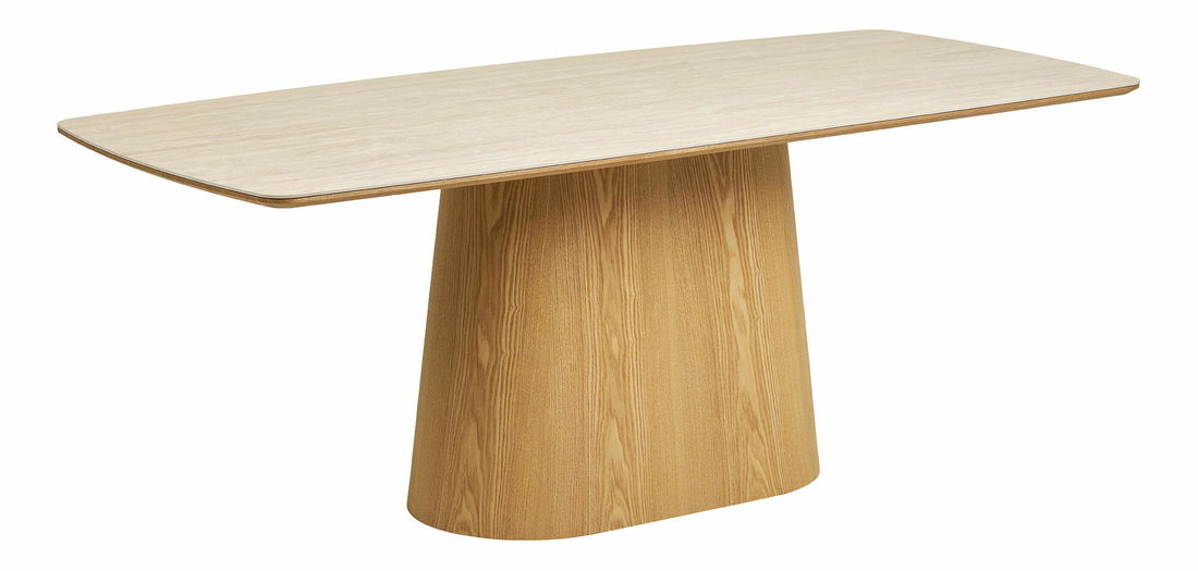 Jedálenský set Nnameria (prírodná + kamenná + hnedá)