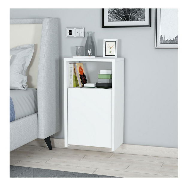 Nočný stolík Asir Funge (biela)