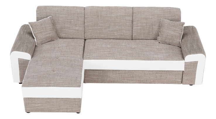 Sarokkanapé Pedro (barna + fehér) (B)