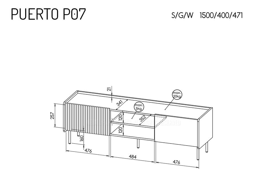 Iroda bútor Presuntos 3 (fekete)