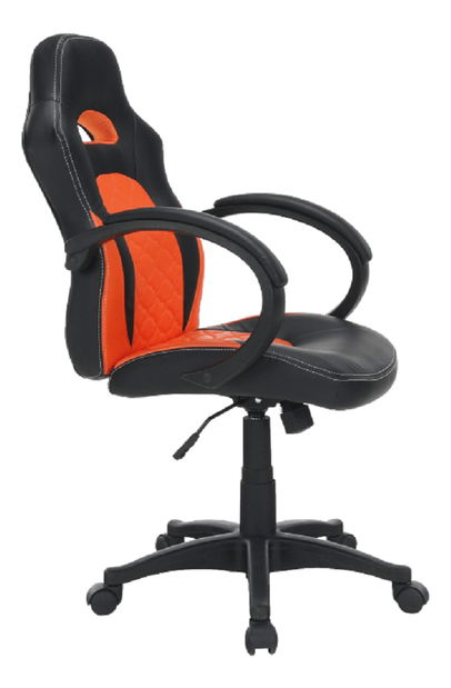 Kancelárske kreslo Naseby (čierna + oranžová)