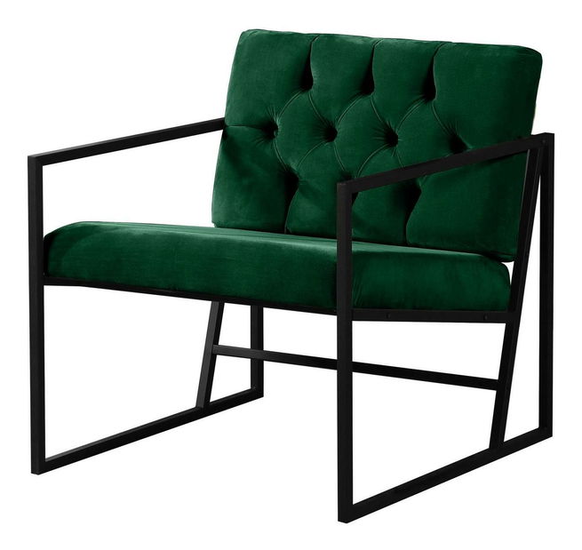 Fotel Oslanossi (zöld + fekete)