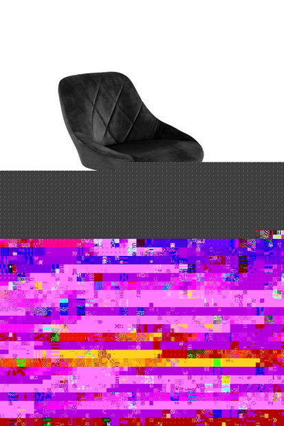 Scaun tip bar Henrietta (negru)