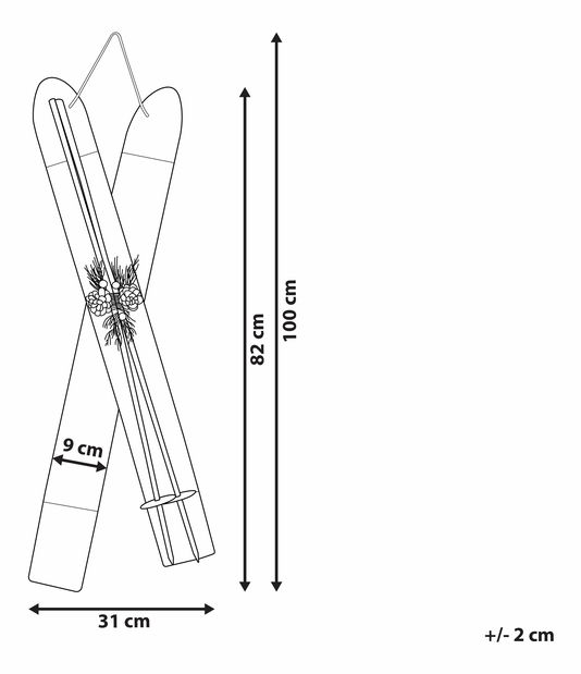 Vianočná dekorácia TAHOMO (červená)