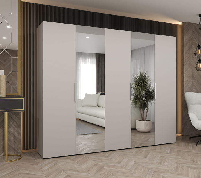 Ormar za garderobu 250 cm Mirabella 2 (kašmir + kašmir)