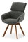 Jedálenská stolička Distorsion (grafitová)