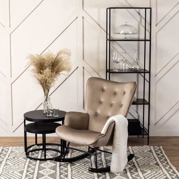 Fotelja za ljuljanje Especula (bež) 