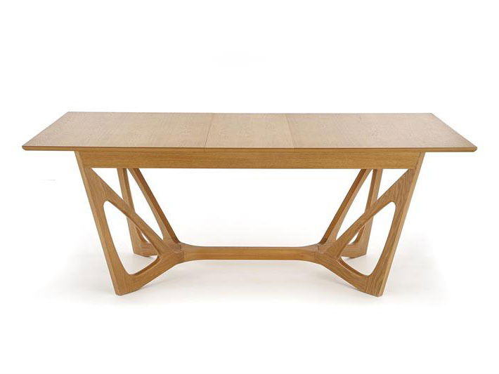 Masă de sufragerie extensibilă 160-240 cm Wanny (stejar miere + (pentru 6 8 persoane)