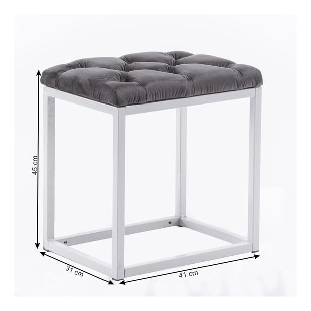 Tabure Radley (siva + bijela) 