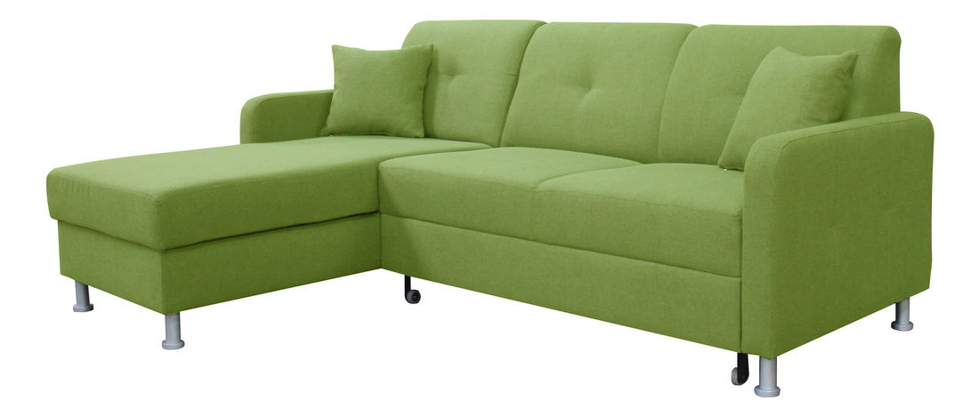 Rohová sedačka Scandi L+2F (zelená) (L)