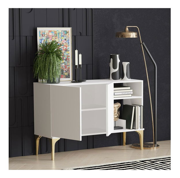 Skrinka Lipamo 4 (biela + zlatá) 